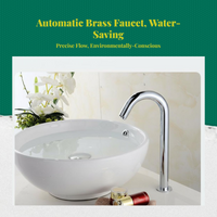 Sturdy Brass Touchless Infrared Bathroom Faucet