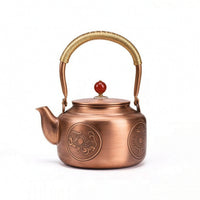Tea Kettle with Lid Hammered Hot Water Boiler Stain-Stain-Resistant for Camping