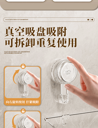 吸盘置物架卫生间厕所浴室洗手洗漱台壁挂式家用免打孔墙上收纳盒 透明色2个装♥【真空吸附 无惧水淋】