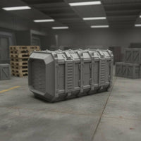 Futuristic-Fi Shipping Container Model Stackable Modular Terrain Kit Immersive