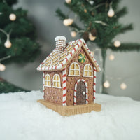 Christmas Figurine Hand-Painted Holiday Figurine Glittered Tabletop Ornament for Collectors, Mantel, Bookshelf