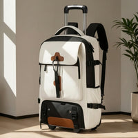 Wheeled Backpack Padded Rolling Backpack Spacious Trolley Bag for Journeyers