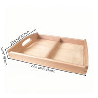 Educational Tray with Dividers Divided for Preschool, Homeschool, Preschoolers