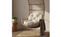 Hanging Chair Pillow Multi-Purpose Round Tufted Cushion Warm for Patio, Students