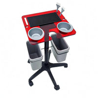 Salon Trolley Cart Cup Holders Rolling Salon Trolley Side Bins for Hair Stylists
