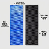 Camping Sleeping Mat XPE Foam, Foldable Ground Mat for Camping, Waterproof Tent  #variant:Blue with Black
