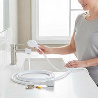 Quick Connect Shower Hose Multi-Functional Faucet Faucet Attachment Hose Drill Installation Washroom Accessory for Renters