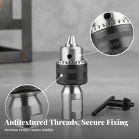 Silver Water Adapter Knurled Connector