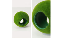 Hollow Algae Ball with Suction Cup Fuzzy Hideout Artificial Decor for Shrimp, Aquascaping
