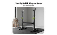 Heavy Duty Adjustable Squat Rack Non-Slip Feet Bench Press Rack Anti-Tip Design Split Squat Stand Plate Storage Pegs for Home Gym