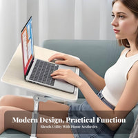 Adjustable Folding Table Foldable Adjustable over-Leg Table Multi-Purpose