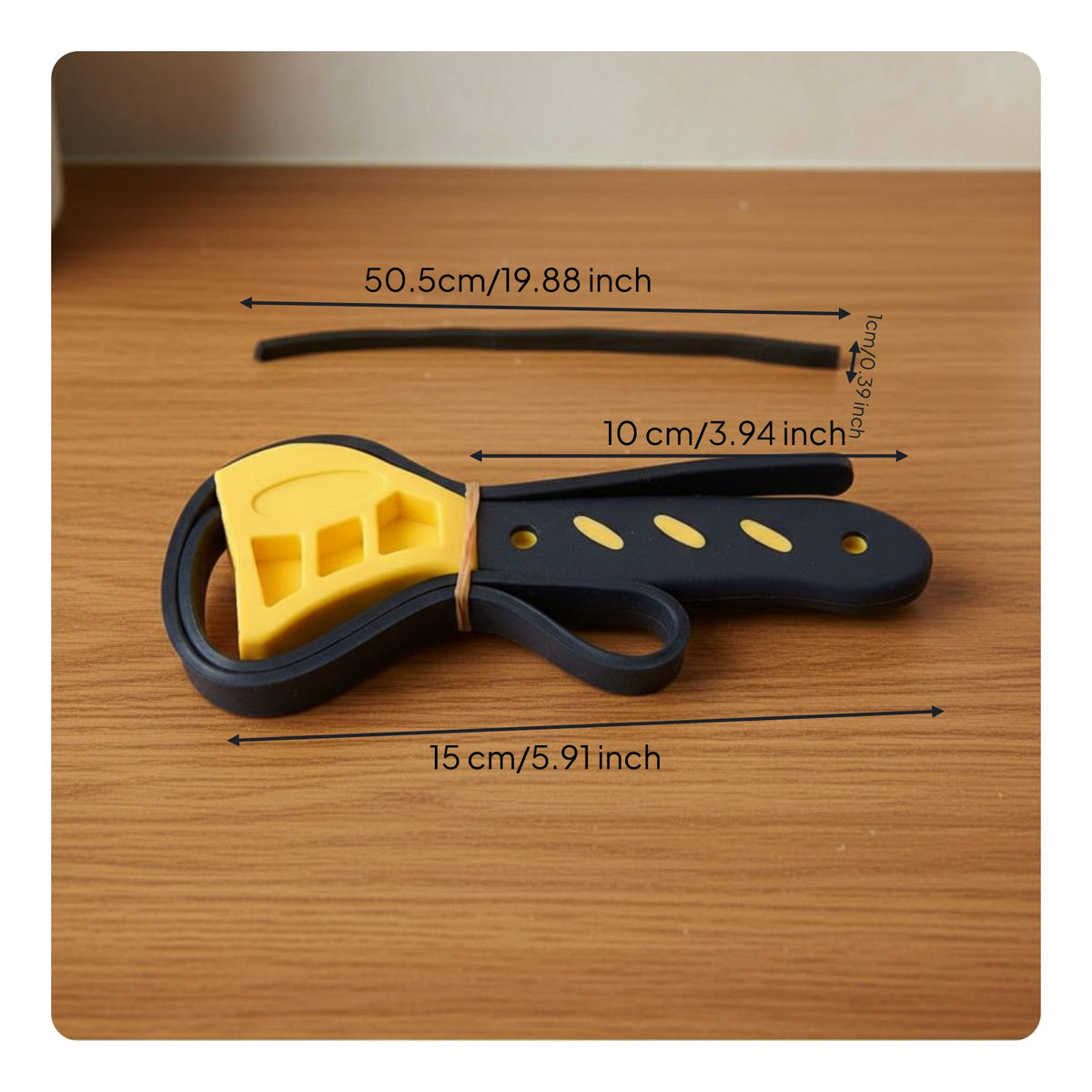 Adjustable Belt Wrench Multipurpose Adjustable Rubber Strap Wrench Anti-Slip for Mechanics, Car Repair