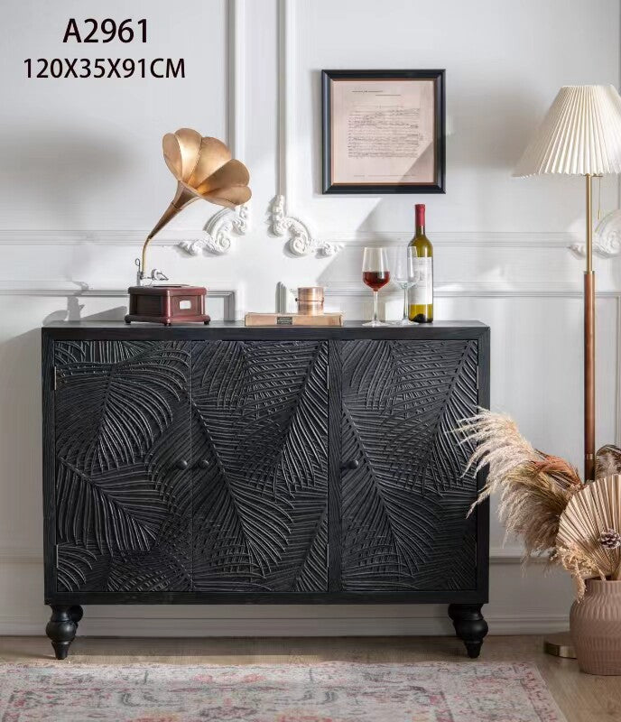 Black Leaf Cabinet