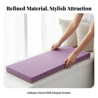 Wear-Resistant Bay Window Seat Cushion Highly Resilient High-Density Foam Bench Cushion Strong Support for Sofa