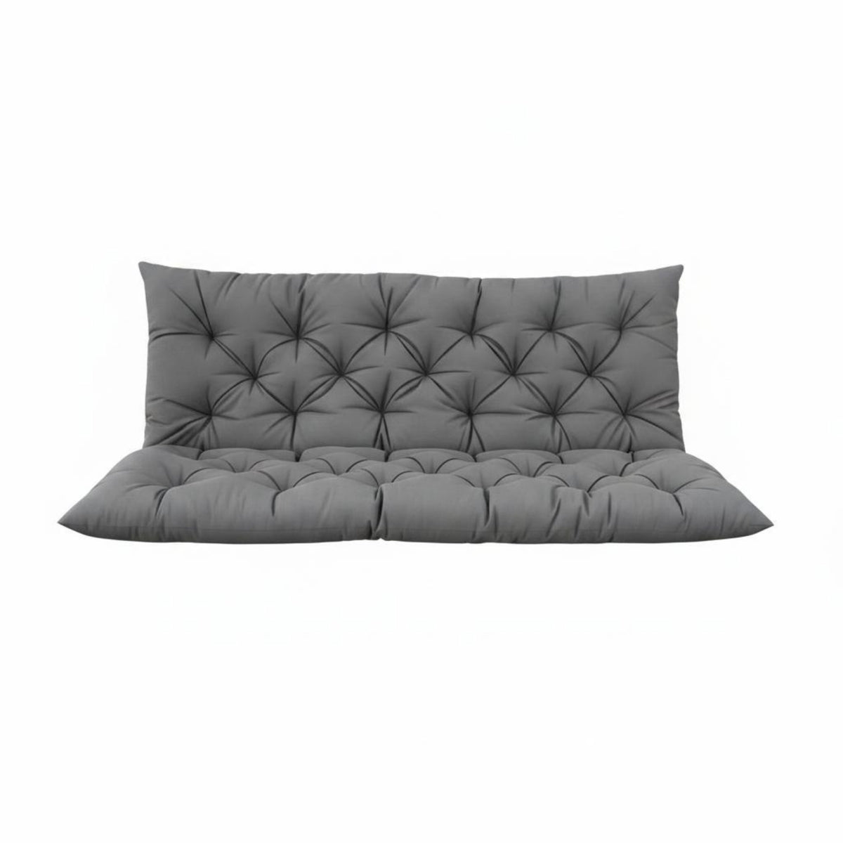 Garden Swing Cushion Adjustable Straps Bench Seat Pad Piped Edges for Balcony