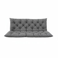 Garden Swing Cushion Adjustable Straps Bench Seat Pad Piped Edges for Balcony