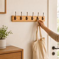 Wooden Wall Hooks, Hat Hangers, Wall Hangers, Entryway Storage, Coat Hangers, Minimalist Style