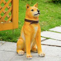 Lifelike Akita Dog Floor Decoration