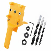 High Precision Dowel Jig Interchangeable Bushings Handheld Doweling Jig Adjustable for Carpenters, Furniture Building, Home Repair, Workshop