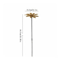 Daisy Garden Stake Outdoor Rusted Iron Yard Art Nature-Inspired