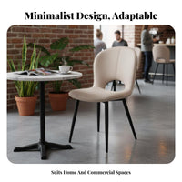 Minimalist Design Upholstered Cutout Chair Streamlined Shape Household Furniture High-Resilience Cushion Accent Seat Ergonomic Design for Restaurant Owners, Interior Designers, Dining Room, Hotel, Kitchen, Home Office