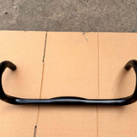Black Road Bike Drop Handlebar Matte Finish 31.8 Mm Drop Handlebar Single-Piece Round Tube