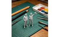 1/48 Deck Crew Figures 1:48 Scale Resin Figures Cold Historical Period Miniature for Hobbyists, Collectors