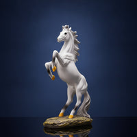 Horse Sculpture with Base Modern Horse Statue Elegant for Living Room