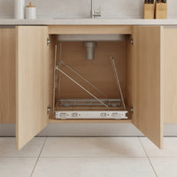 Pull-out Trash Can Rack Under-Cabinet Garbage Can Rack Concealed for Kitchen