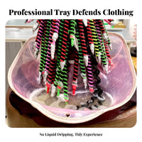 Prevents Dripping Hair Perming Neck Tray Leak-Proof Hair Perming Tray Waterproof for Hairdressers, DIY Enthusiasts, Barber Shop, Home Use
