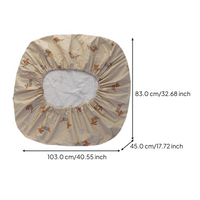 Washable zippered pet bed cover, custom sizes
