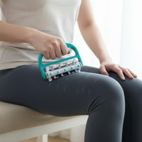 360-Degree Rolling Plastic Full Body Massager Portable Handheld Roller Massager Lightweight Manual Massage Tool Easy To Use for Office Workers, Seniors, Travel