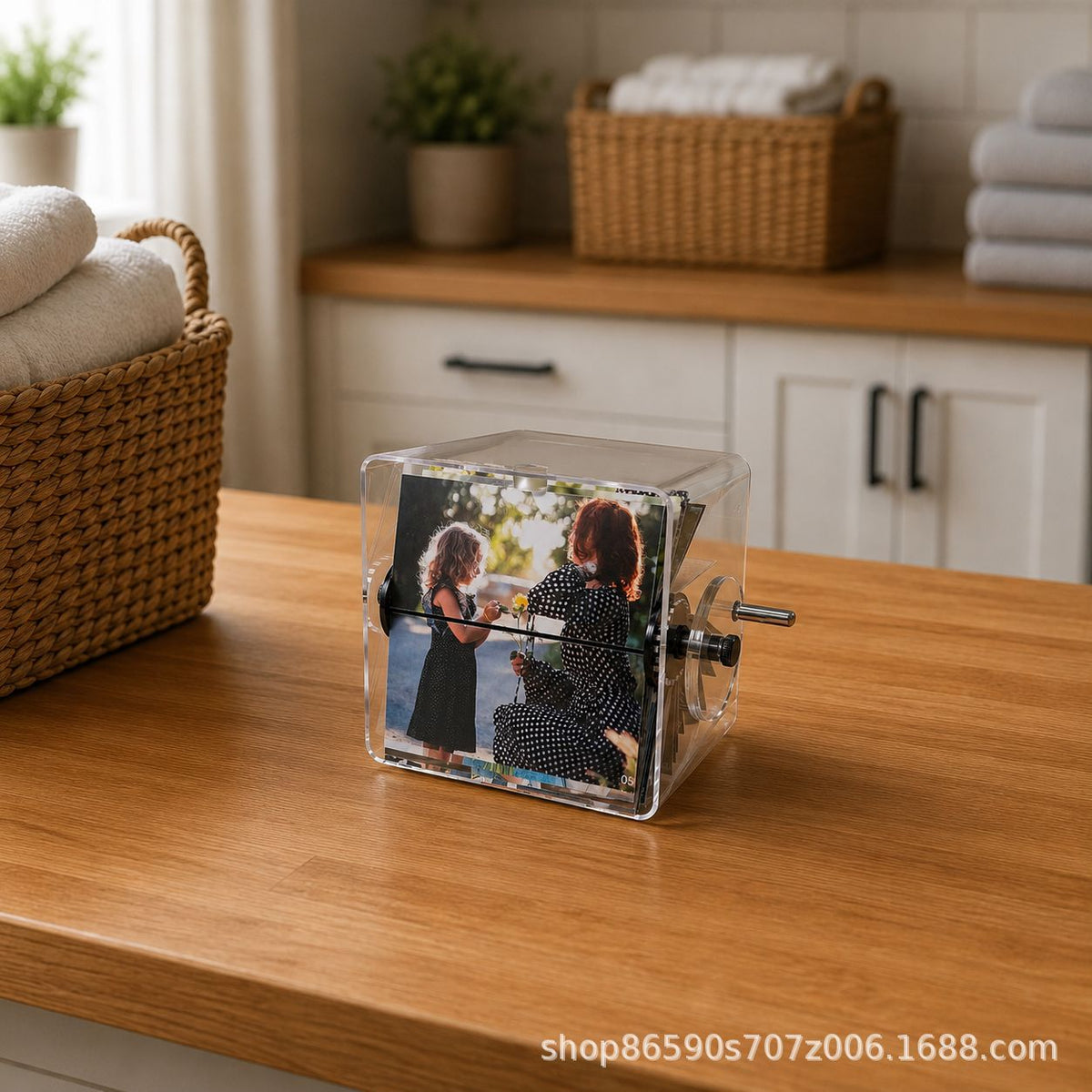 Transparent Acrylic Photo Machine Hand-Cranked Album for Gifts