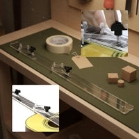 Guitar Center Line Ruler Portable Fretboard Alignment Ruler Multipurpose Instrument Tool for Workshop