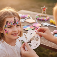 Kids Face Painting Stencils DIY Makeup Templates for Stage and Parties