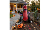 Giant Inflatable Dragon with Pumpkin Large Inflatable Dragon Outdoor Yard Decoration Spooky for Lawn