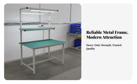 Anti Workbench Heavy-Duty Assembly Line Work Table Sturdy Construction Factory Packing Table for Warehouse Workshop