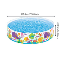 Foldable Hard Plastic Dog Pool, Leak-Resistant, Portable