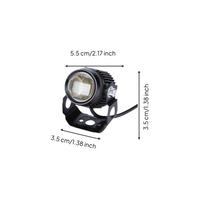 LED motorcycle headlight, IP67