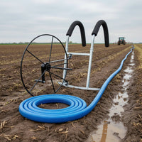 Shoulder-Carried Hose Reel Labor-Saving Hand-Crank Hose Winder Portable for Farm