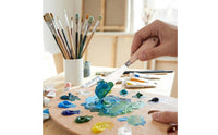 5 Pieces Palette tool and Brush Kit Versatile Use Paint Brush and tool Set Art Supplies for Artists, Students