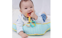 Skin-Friendly Tummy Time Pillow Detachable U-Shaped Pillow with Toys 2-in-1 Tummy Time Mat Comfortable for Infants, Babies, Newborns, Playtime