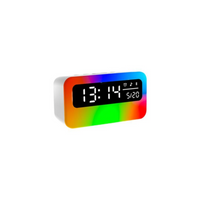 LED alarm clock with speaker