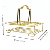 Foldable Beer Rack Portable Drink Carrier Reusable for Bartenders