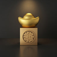 Decorative Ornament with Pedestal Three-Dimensional Pedestal Ornament Freestanding  for Living Room, Entryway
