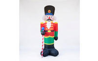 Outdoor Inflatable Nutcracker Soldier Festive Nutcracker Soldier Seasonal Christmas Decoration Portable for Yard, Entryway