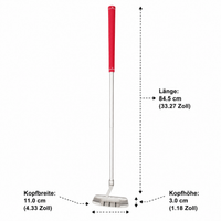 Aluminum Putter, Ambidextrous for Left and Right Handed Golfers, 84.5 cm, Non-slip Rubber Grip, 340g