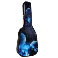 Dore Thickened Waterproof Guitar Bag for 36/40/41/42 Inch Acoustic and Classical Guitars, Oxford Fabric, Blue