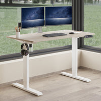 Electric Standing Desk Rectangular Tabletop Height Adjustable Desk Flat Desktop