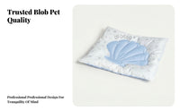 Double-Sided Cooling Mat Padded Border Gel Cooling Mat Square for Cats and Dogs